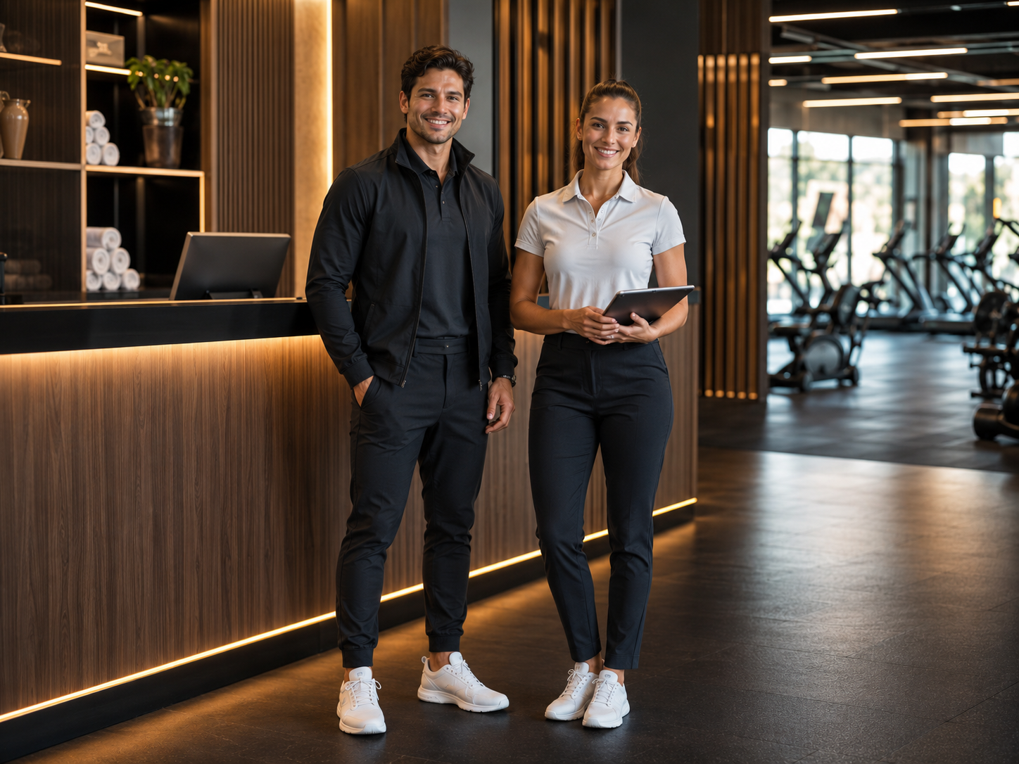 Ropa personalizada para recepción de gimnasios
